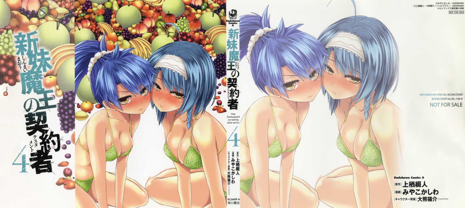 bikini cleavage nonaka_kurumi nonaka_yuki pierre_yoshio shinmai_maou_no_testament swimsuits