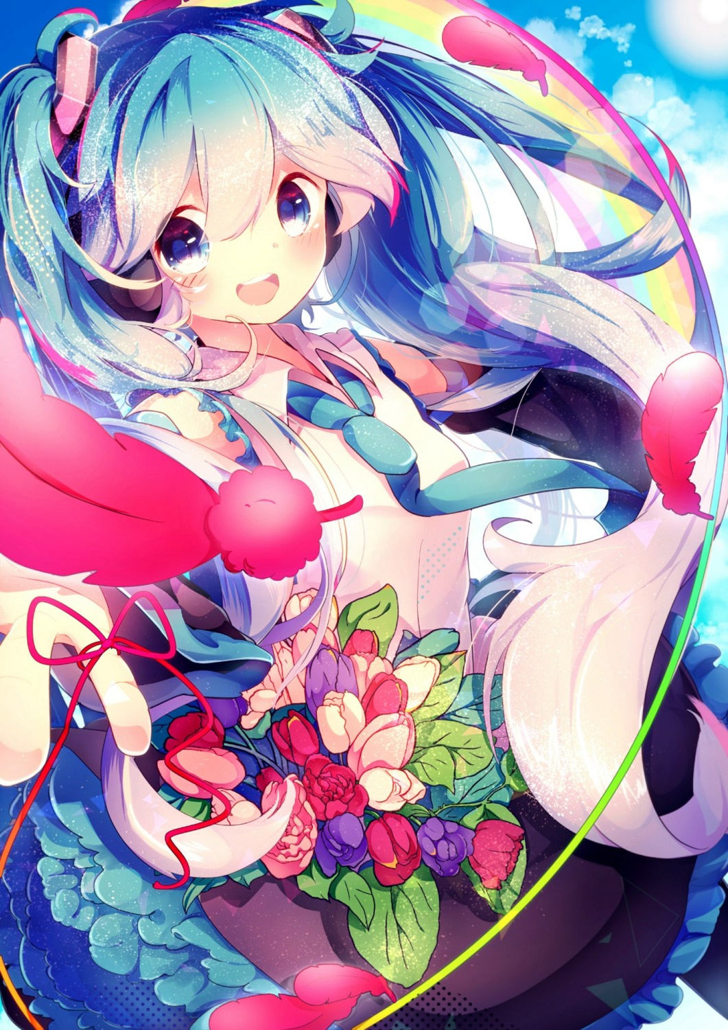 fuyuzuki_gato hatsune_miku headphones vocaloid