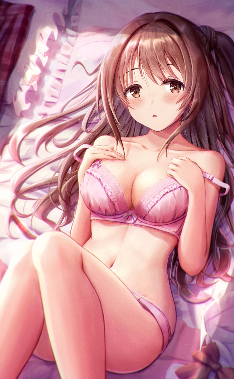 bra masuku_(saint_mask) pantsu shimamura_uzuki the_idolm@ster the_idolm@ster_cinderella_girls the_idolm@ster_cinderella_girls_starlight_stage