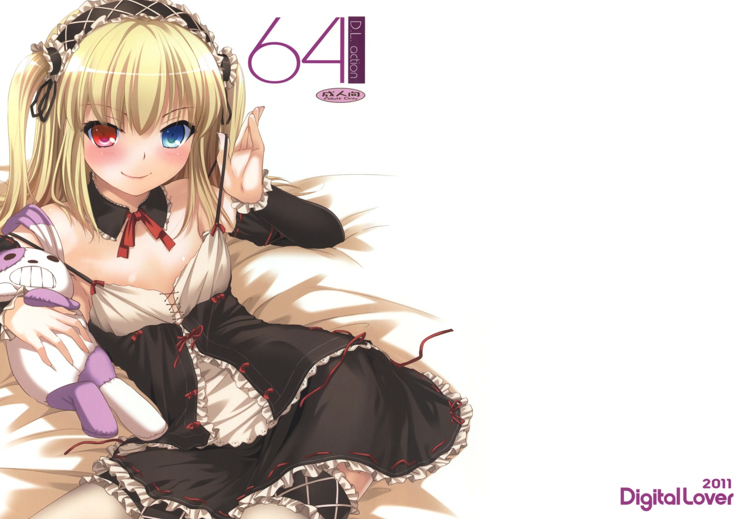 boku_wa_tomodachi_ga_sukunai digital_lover garter hasegawa_kobato heterochromia lolita_fashion nakajima_yuka thighhighs undressing