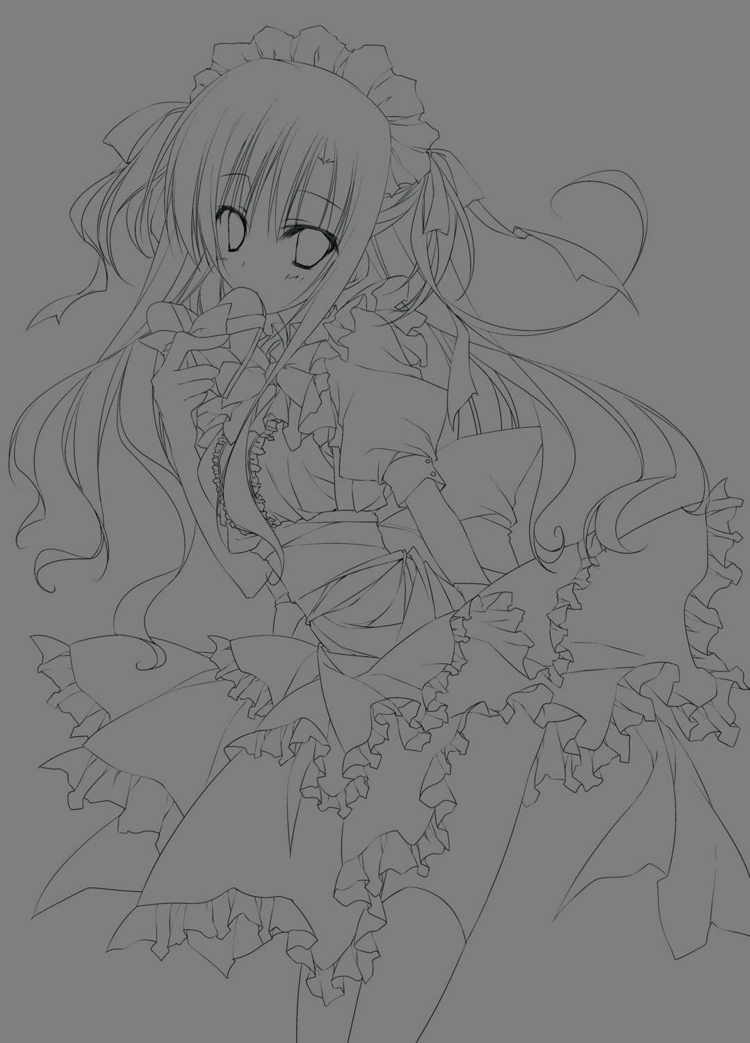 inugami_kira line_art monochrome transparent_png