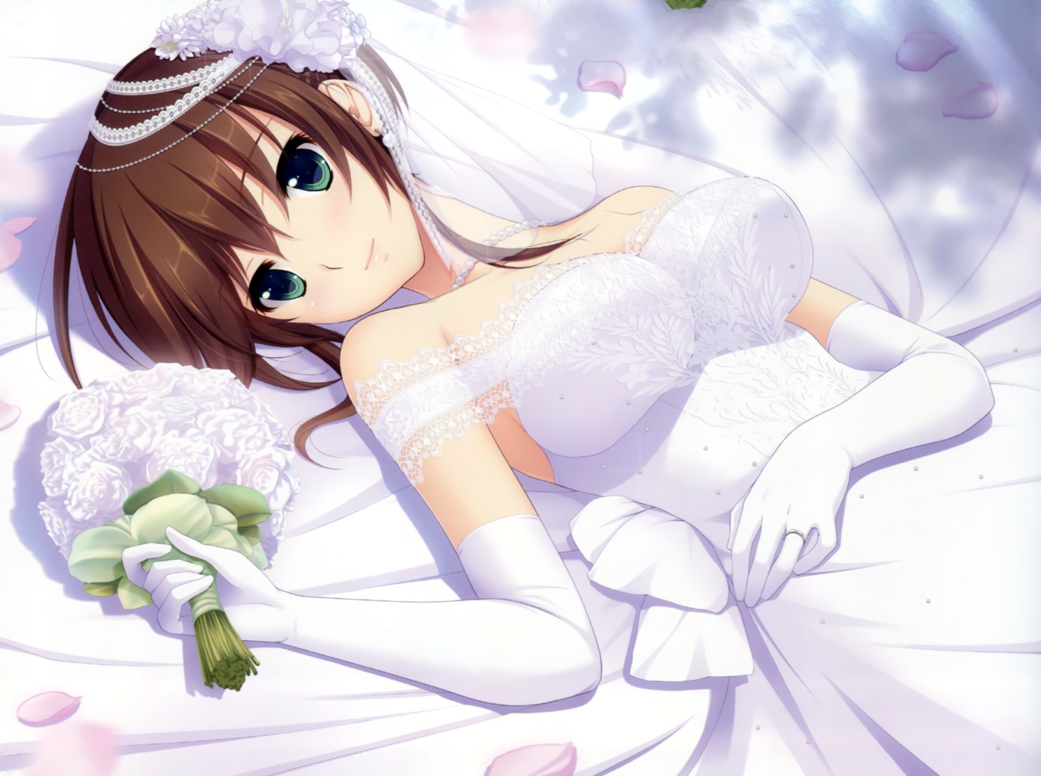 dress hatsukoi_1/1 koizumi_amane tokizaki_maya wedding_dress