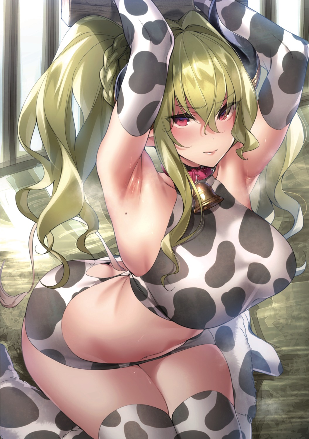 bikini hizuki_akira horns swimsuits thighhighs