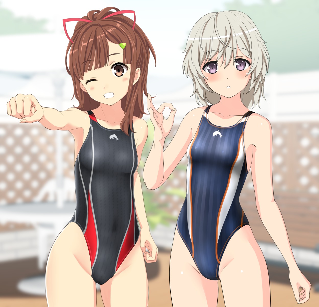 cameltoe high_school_fleet irizaki_mei swimsuits takafumi tateishi_shima