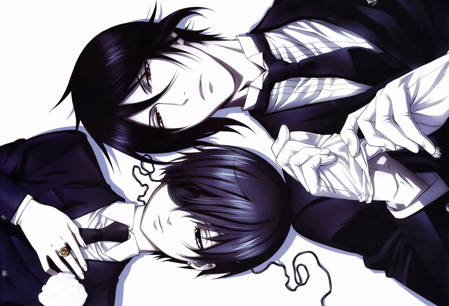 ciel_phantomhive kuroshitsuji male sebastian_michaelis