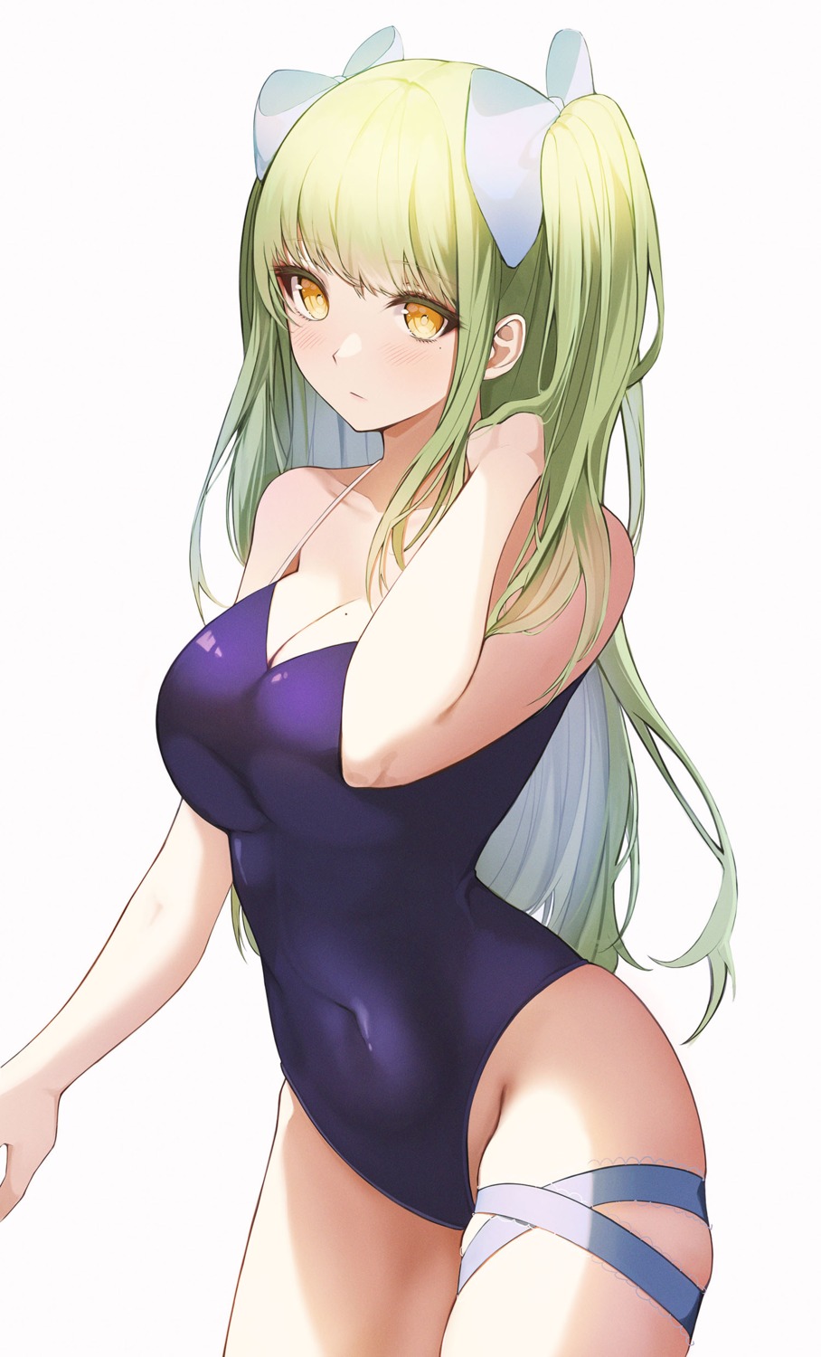 ame_816 cleavage garter swimsuits