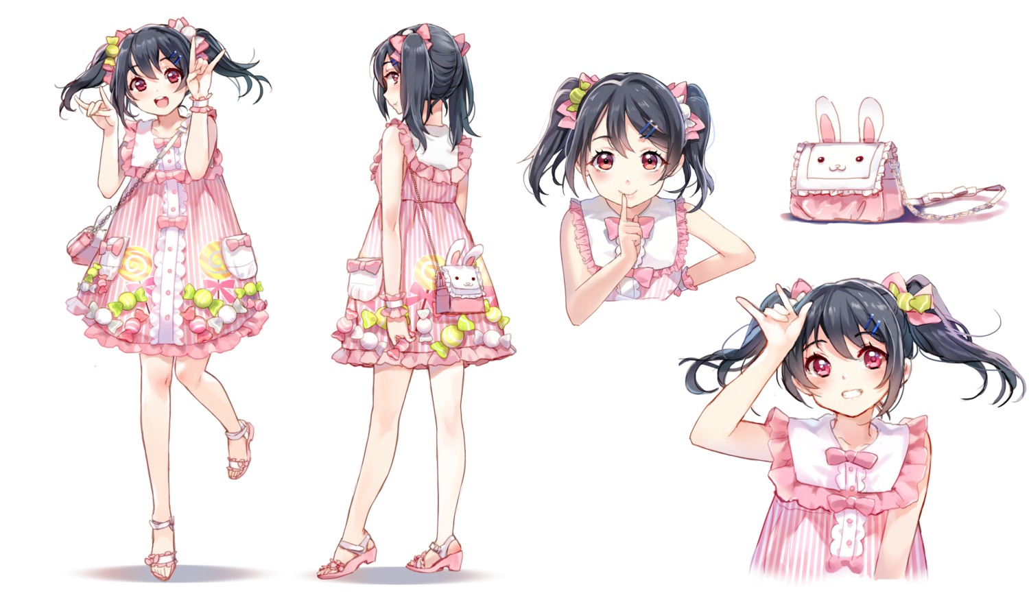 dress heels love_live! sheska_xue yazawa_nico