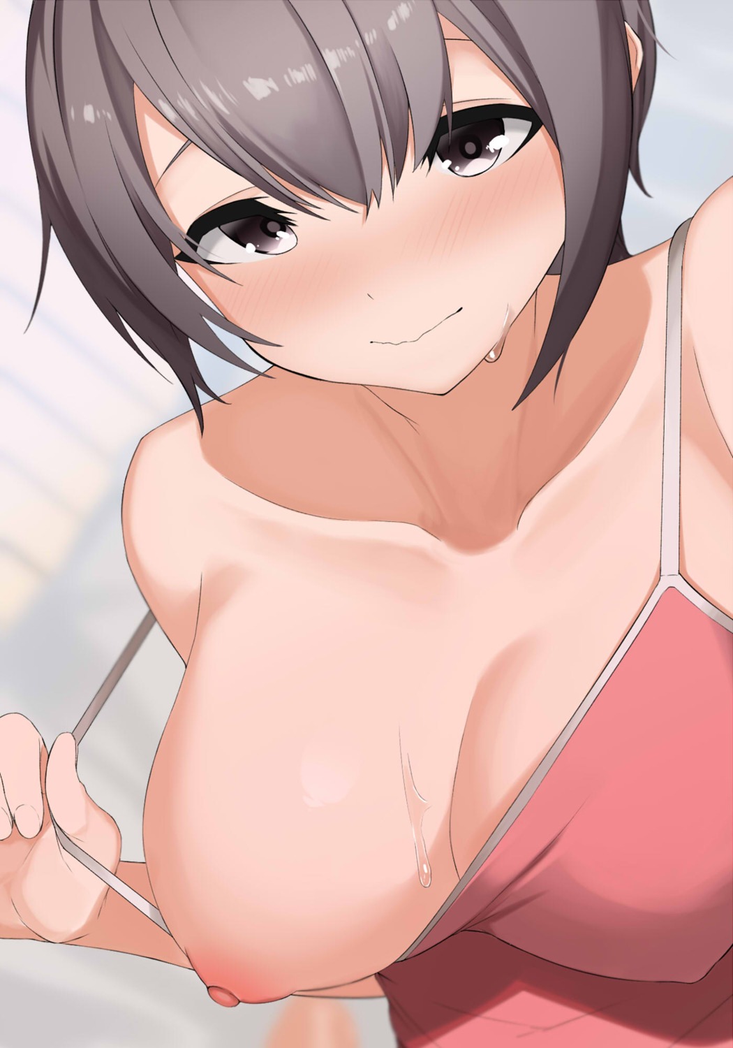 apple_(ygbhjdbiulsg) breasts nipples no_bra otokura_yuuki the_idolm@ster the_idolm@ster_cinderella_girls undressing