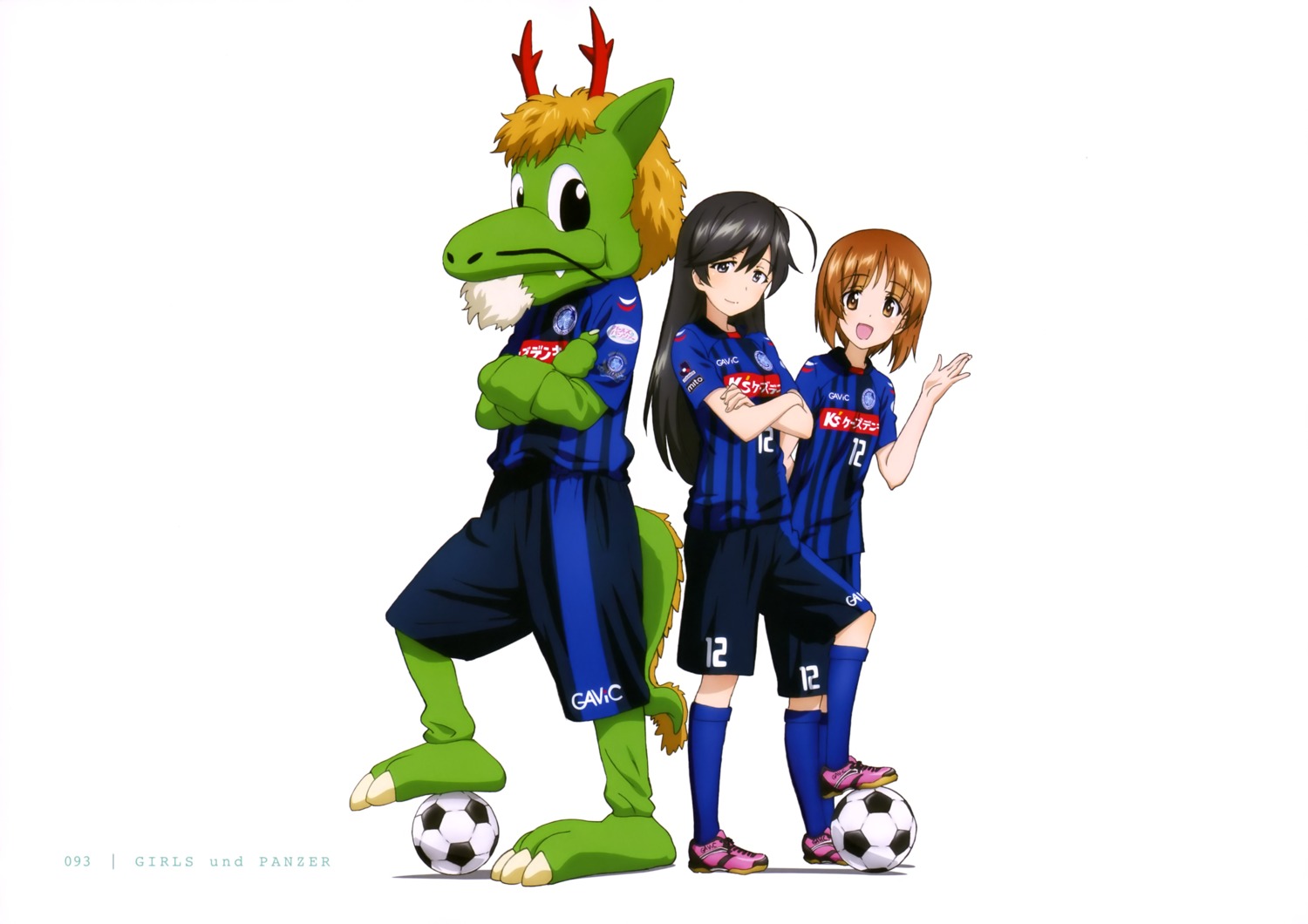 girls_und_panzer isuzu_hana nishizumi_miho soccer
