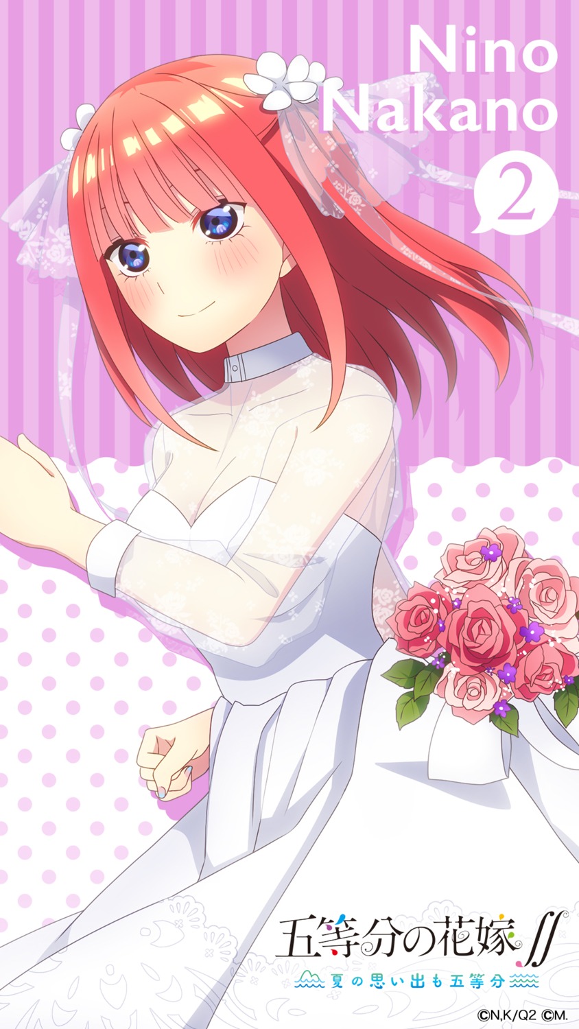 5-toubun_no_hanayome cleavage dress nakano_nino see_through wedding_dress