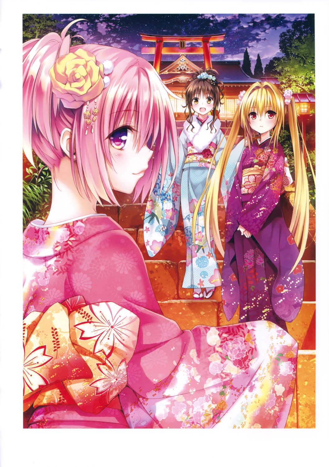 golden_darkness kimono momo_velia_deviluke to_love_ru to_love_ru_darkness yabuki_kentarou yuuki_mikan