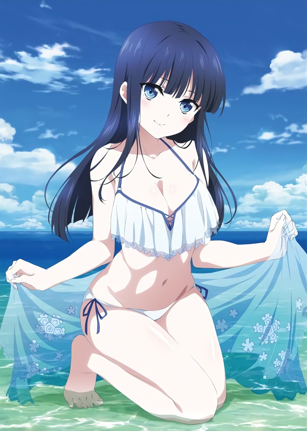 bikini cleavage mahouka_koukou_no_rettousei shiba_miyuki swimsuits tagme wet