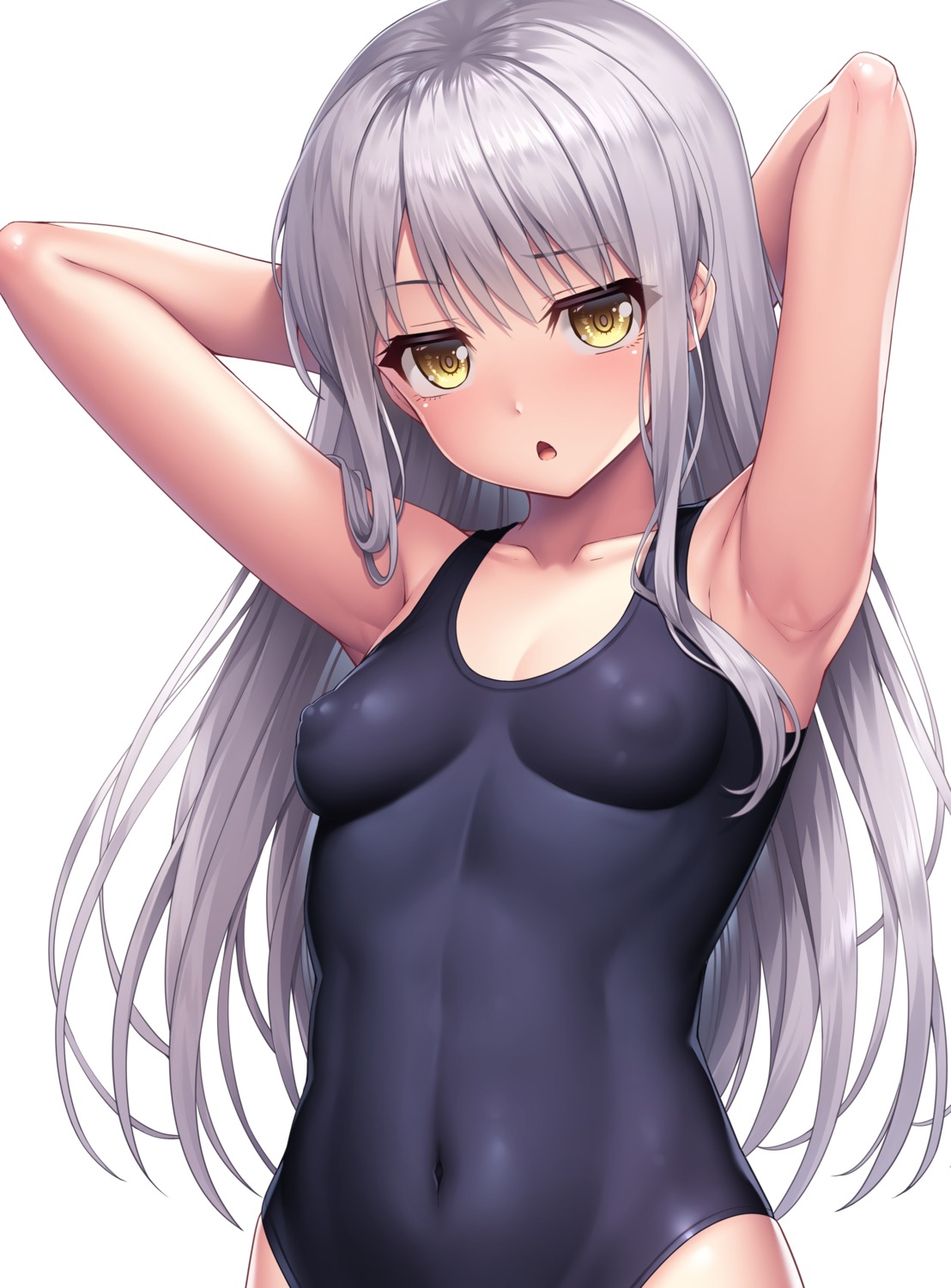 bang_dream! lambda_(artist) loli minato_yukina school_swimsuit swimsuits