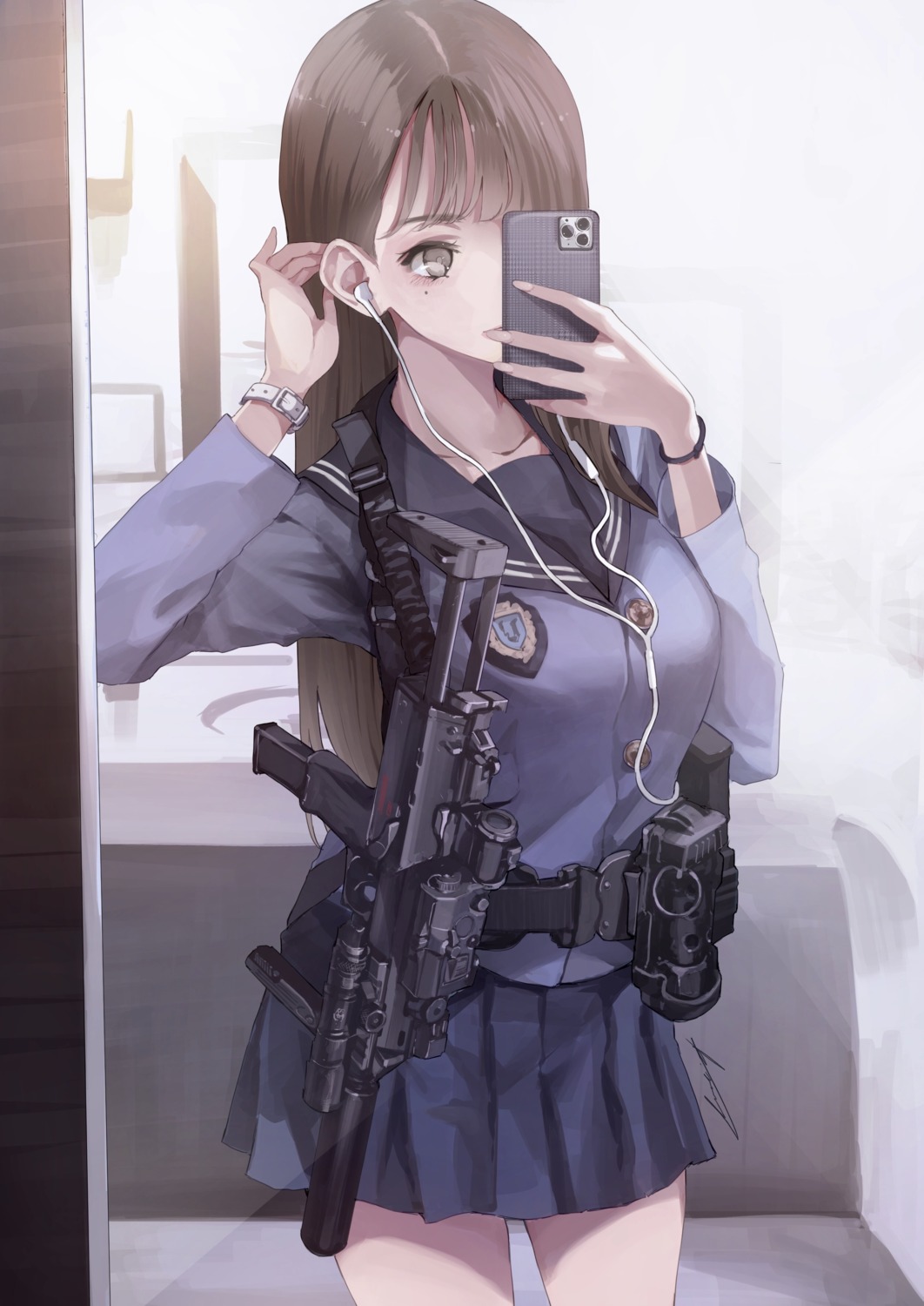 gun koh_(minagi_kou) seifuku