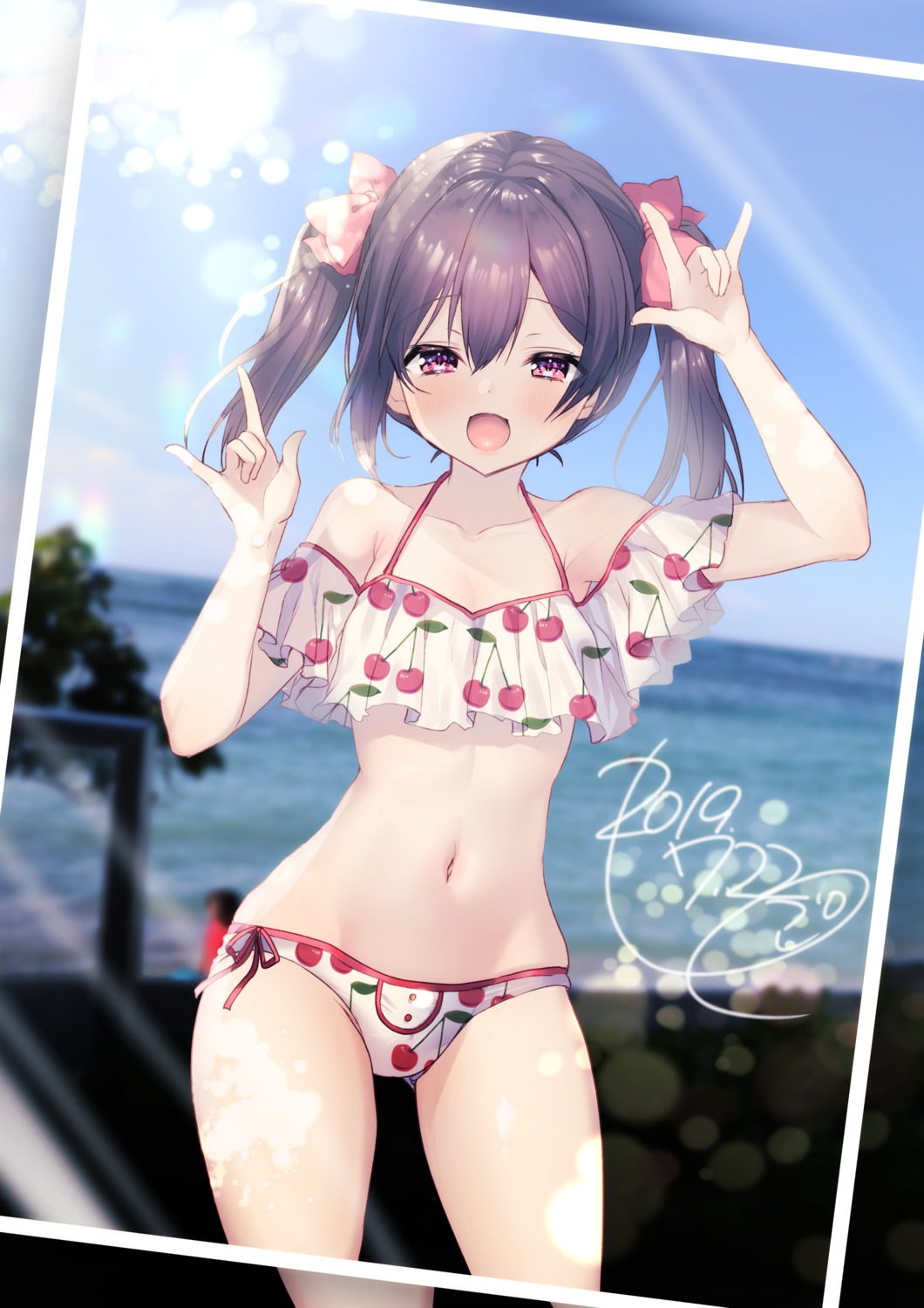 ayuma_sayu bikini love_live! swimsuits yazawa_nico