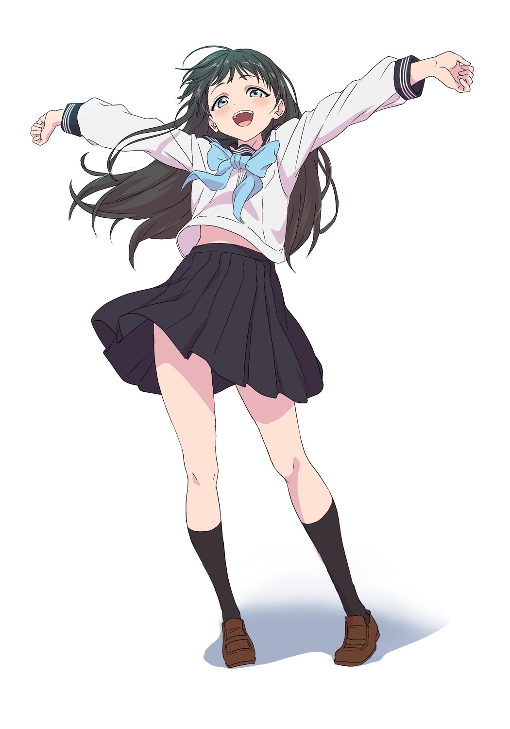 akebi-chan_no_serafuku akebi_komichi atsumi_tomoya seifuku skirt_lift