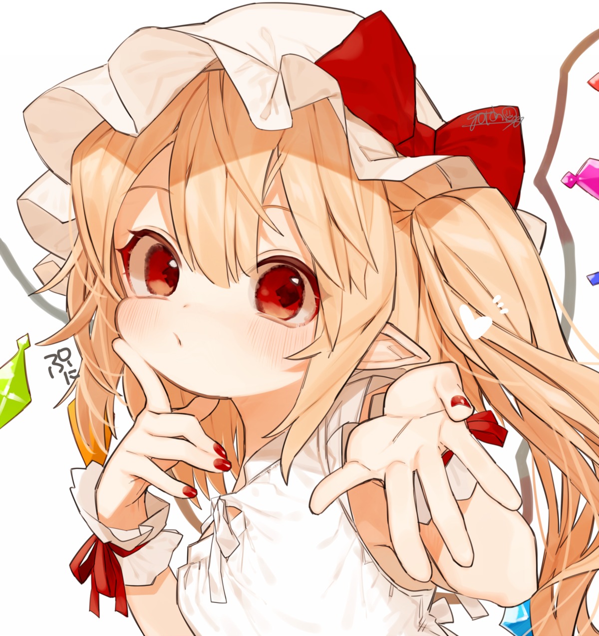 flandre_scarlet gotoh510 pointy_ears touhou wings