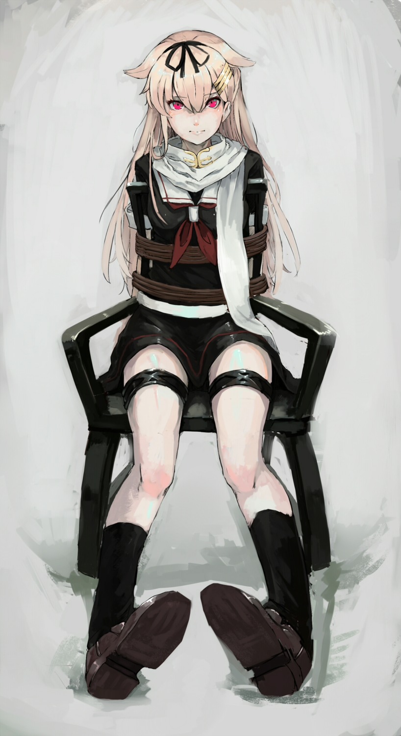 bondage kantai_collection seifuku xuè_fēng yuudachi_(kancolle)