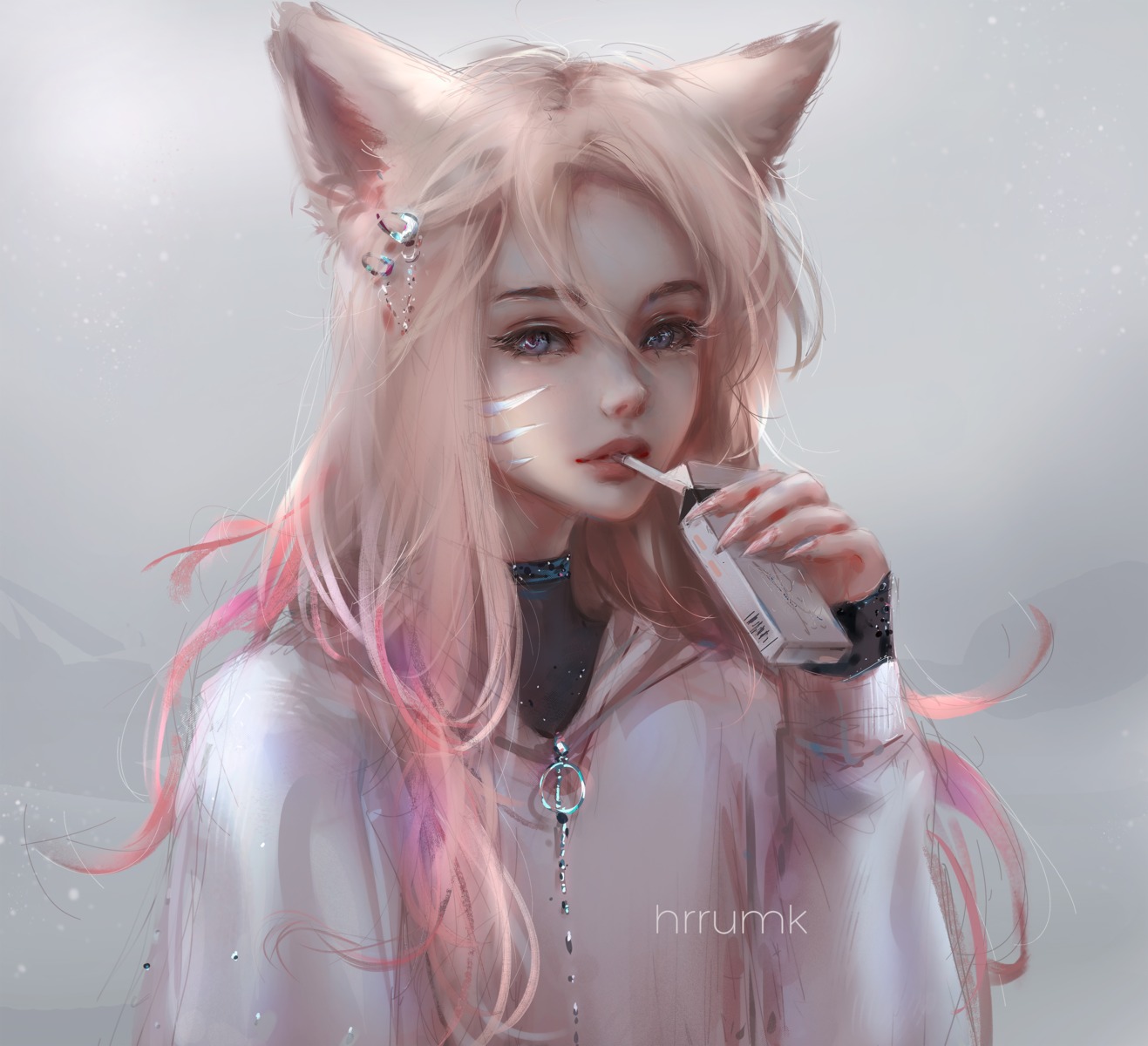 hrrumk league of legends ahri animal ears kitsune smoking | #856066 ...