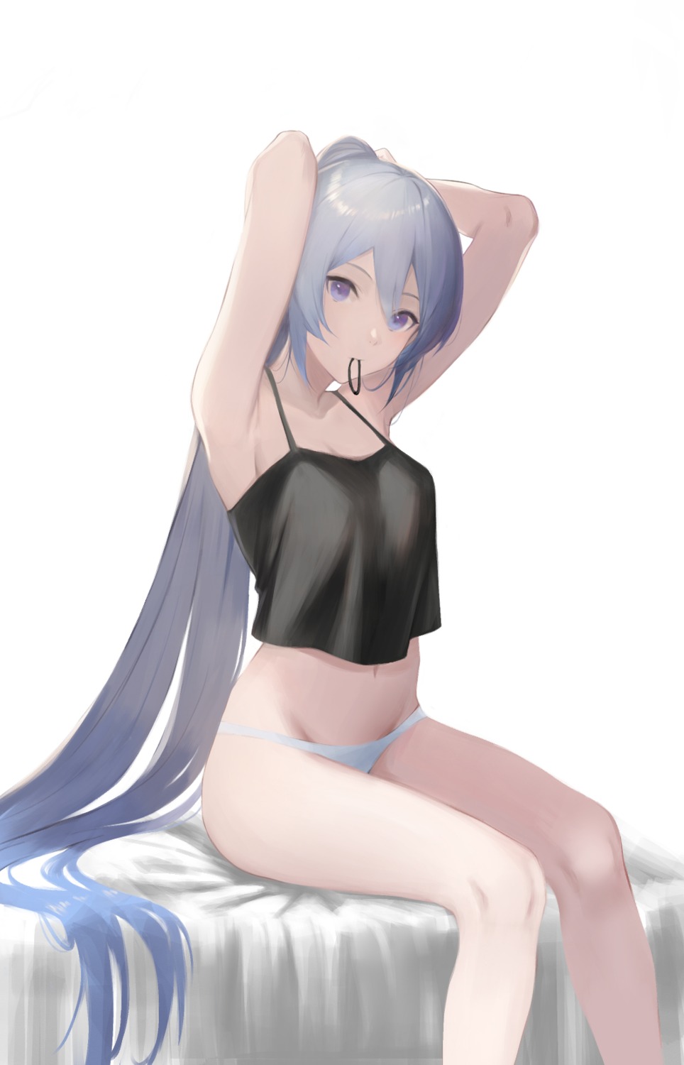 cleavage hatsune_miku hong_jo lingerie pantsu vocaloid