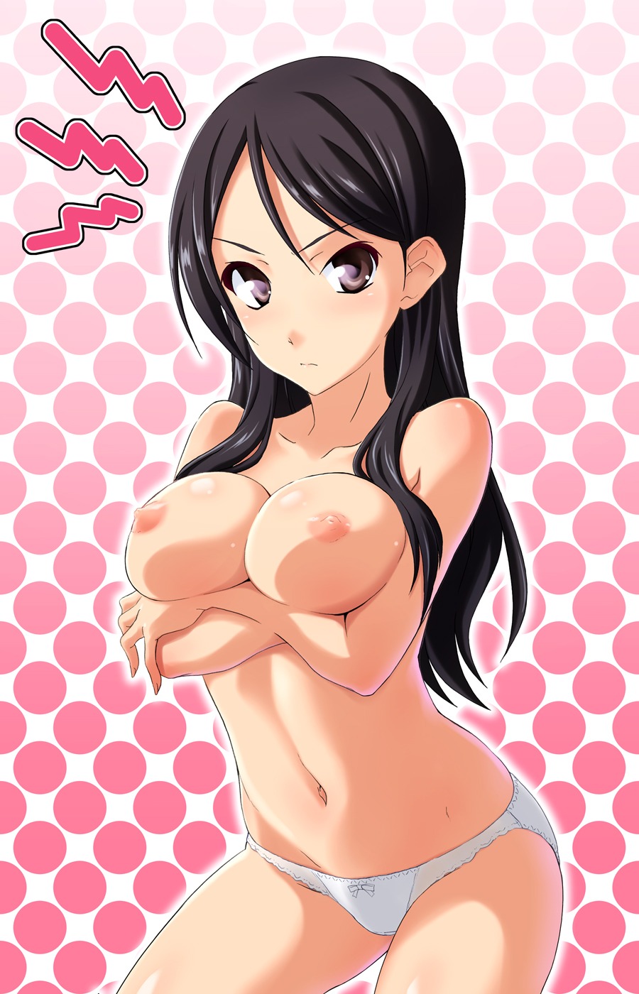 breast_hold fukiyose_seiri nipples norizou_type-r pantsu to_aru_majutsu_no_index topless