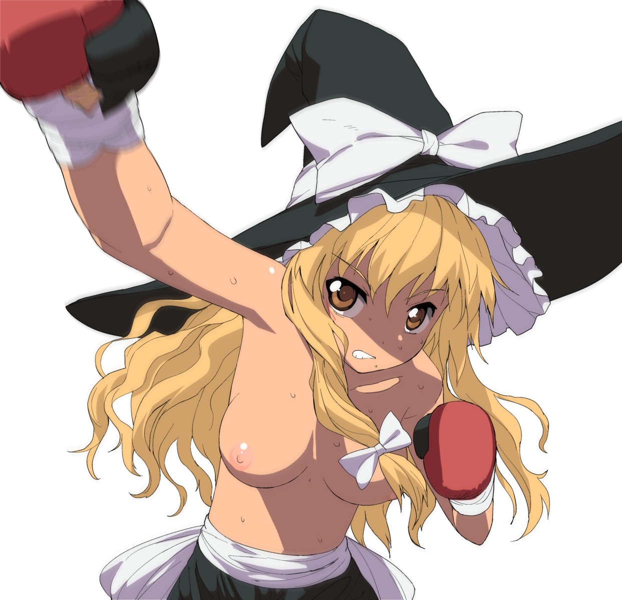 a1 initial-g kirisame_marisa nipples topless touhou