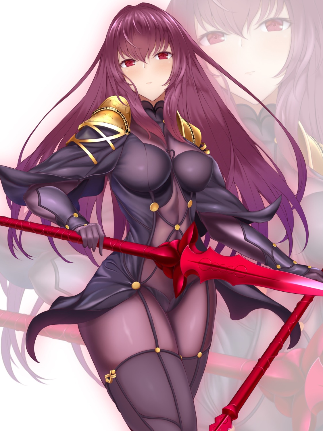 armor bodysuit fate/grand_order numaguro_(tomokun0808) scathach_(fate/grand_order) weapon