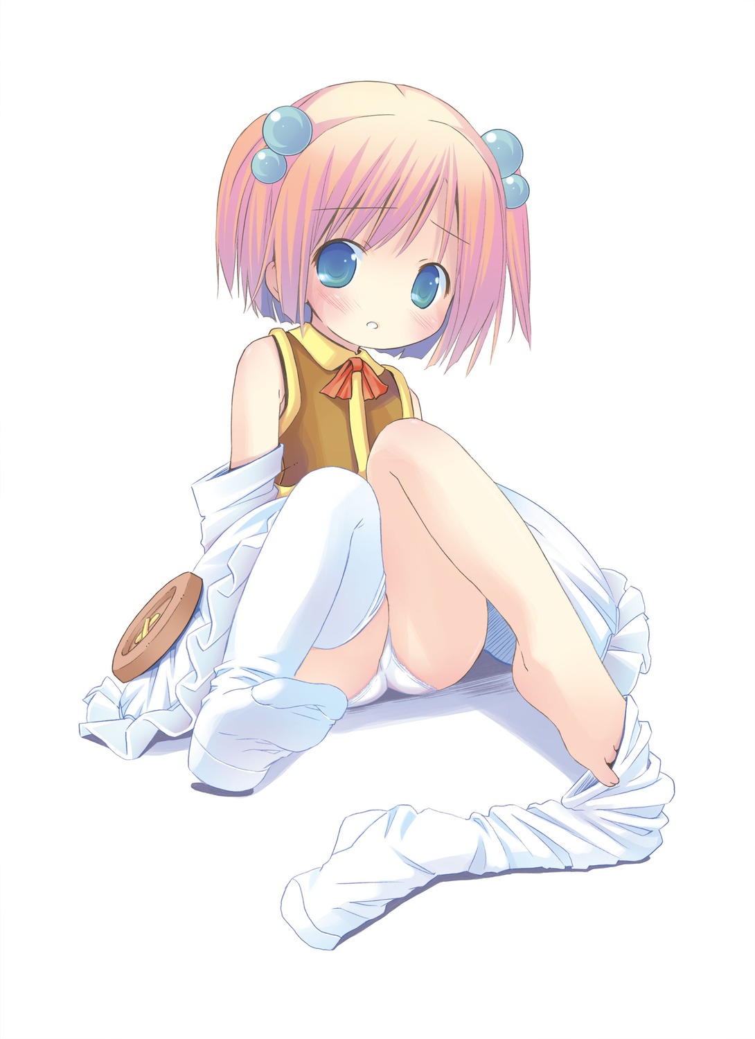 feet loli pantsu pop skirt_lift thighhighs