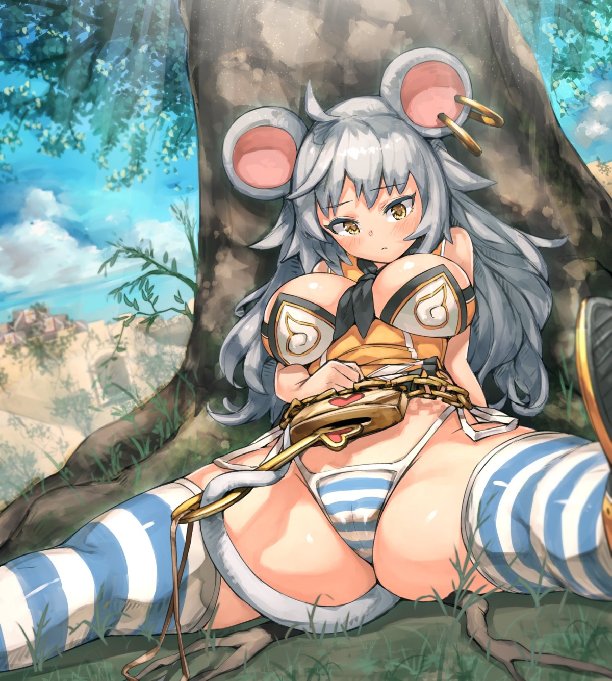 animal_ears cameltoe cleavage pantsu pyz shimapan string_panties tail thighhighs