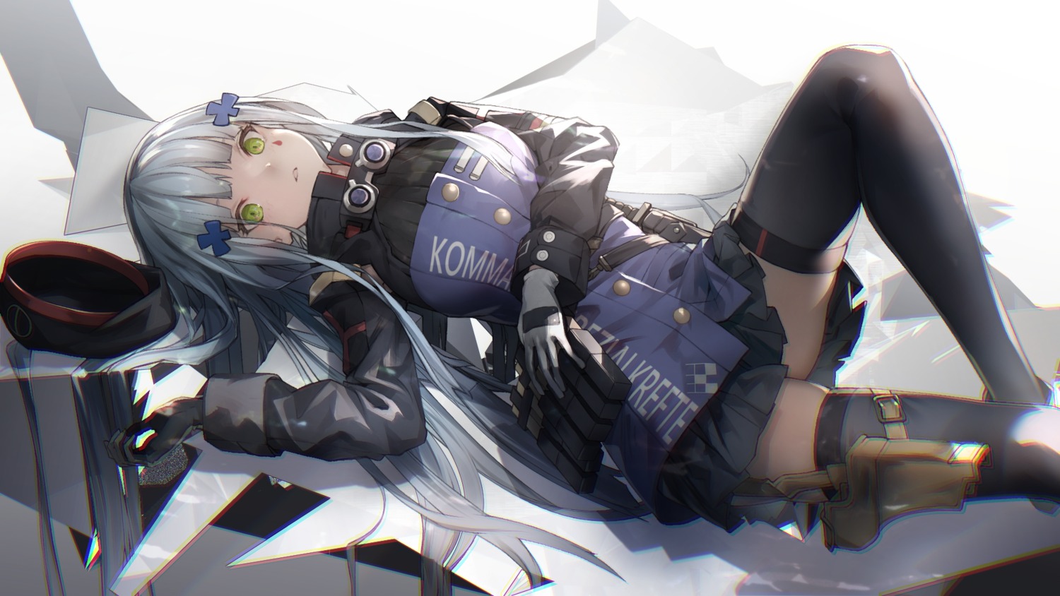 girls_frontline hk416_(girls_frontline) miya-ki_(miya_key) thighhighs wallpaper weapon