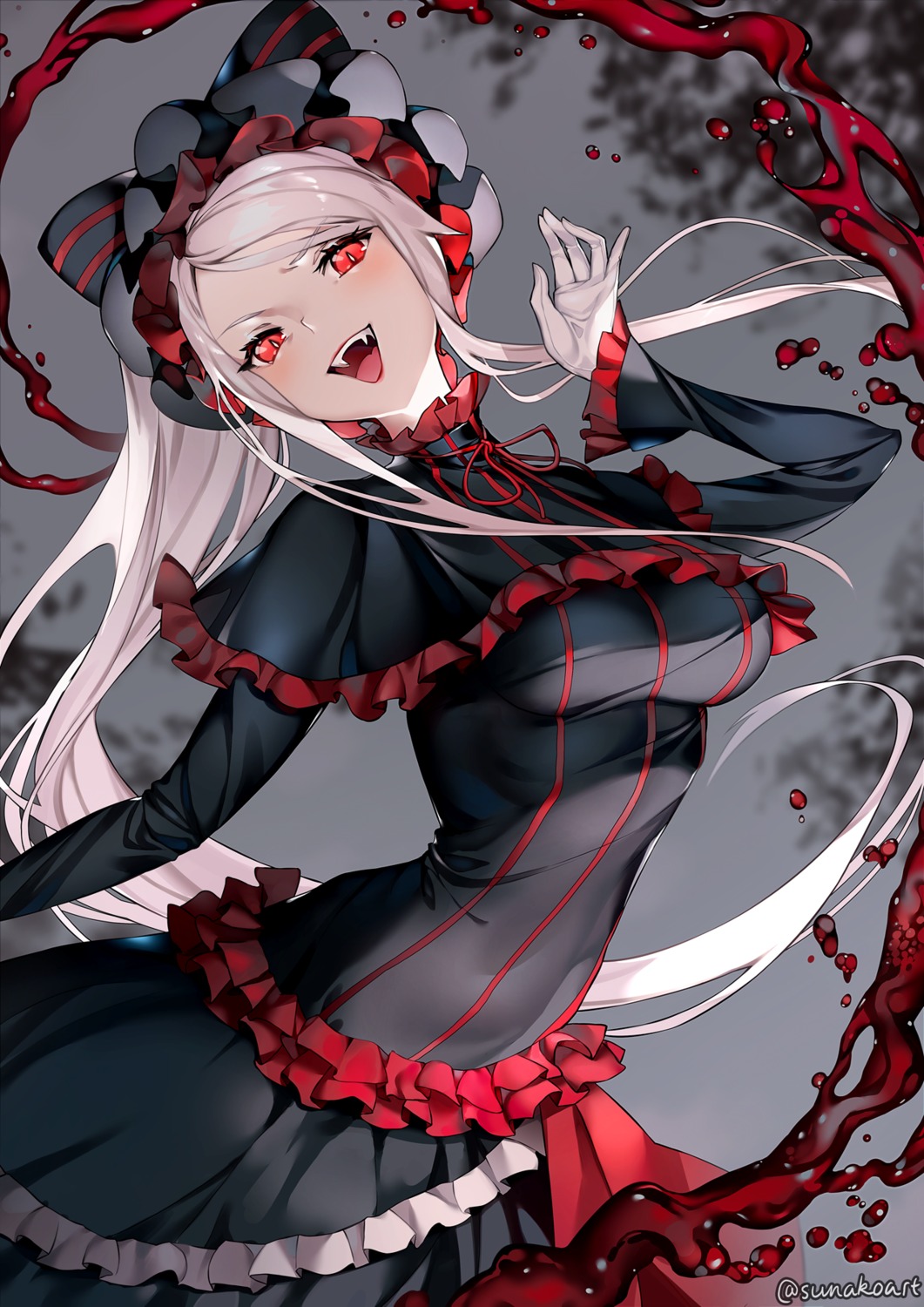 blood dress overlord shalltear_bloodfallen sunako_(veera)