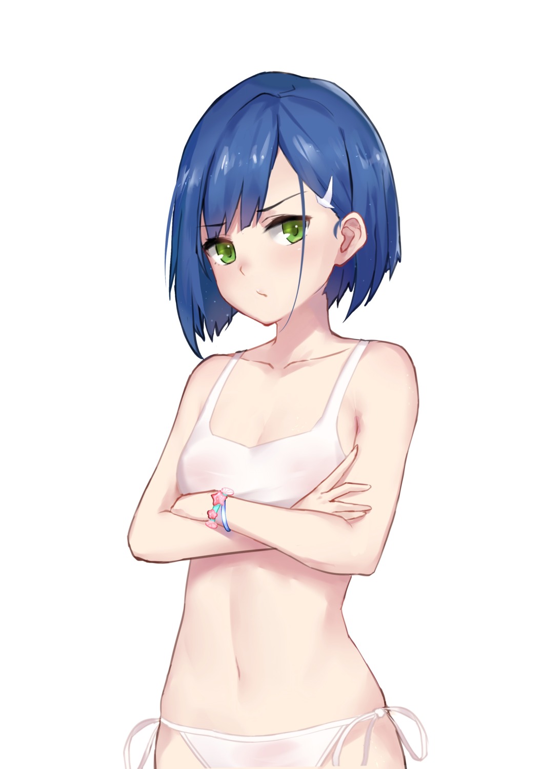 bikini breast_hold darling_in_the_franxx ichigo_(darling_in_the_franxx) see_through swimsuits yoruciel