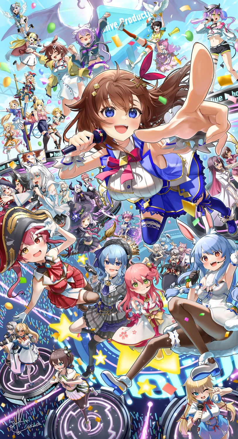 akai_haato aki_rosenthal amane_kanata angel animal_ears azki_(hololive) bandaid bunny_ears dress elf fishnets garter hakui_koyori heels heterochromia himemori_luna hololive hololive_gamers horns hoshimachi_suisei houshou_marine inugami_korone inumimi japanese_clothes kazama_iroha kito_koruta kitsune la+_darknesss maid minato_aqua momosuzu_nene monster murasaki_shion nakiri_ayame natsuiro_matsuri nekomata_okayu nekomimi no_bra omaru_polka ookami_mio oozora_subaru pantsu pantyhose pirate pointy_ears sakamata_chloe sakura_miko sarashi seifuku shirakami_fubuki shiranui_flare shirogane_noel shishiro_botan skirt_lift stockings sword tail takane_lui tattoo thighhighs tokino_sora tokoyami_towa tsunomaki_watame usada_pekora wings witch yozora_mel yukihana_lamy yuzuki_choco