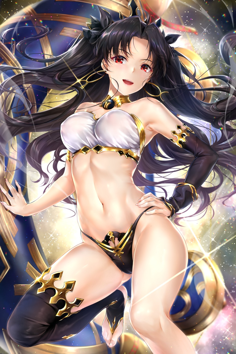 bikini_armor cameltoe erect_nipples fate/grand_order ishtar_(fate/grand_order) rei_kun thighhighs