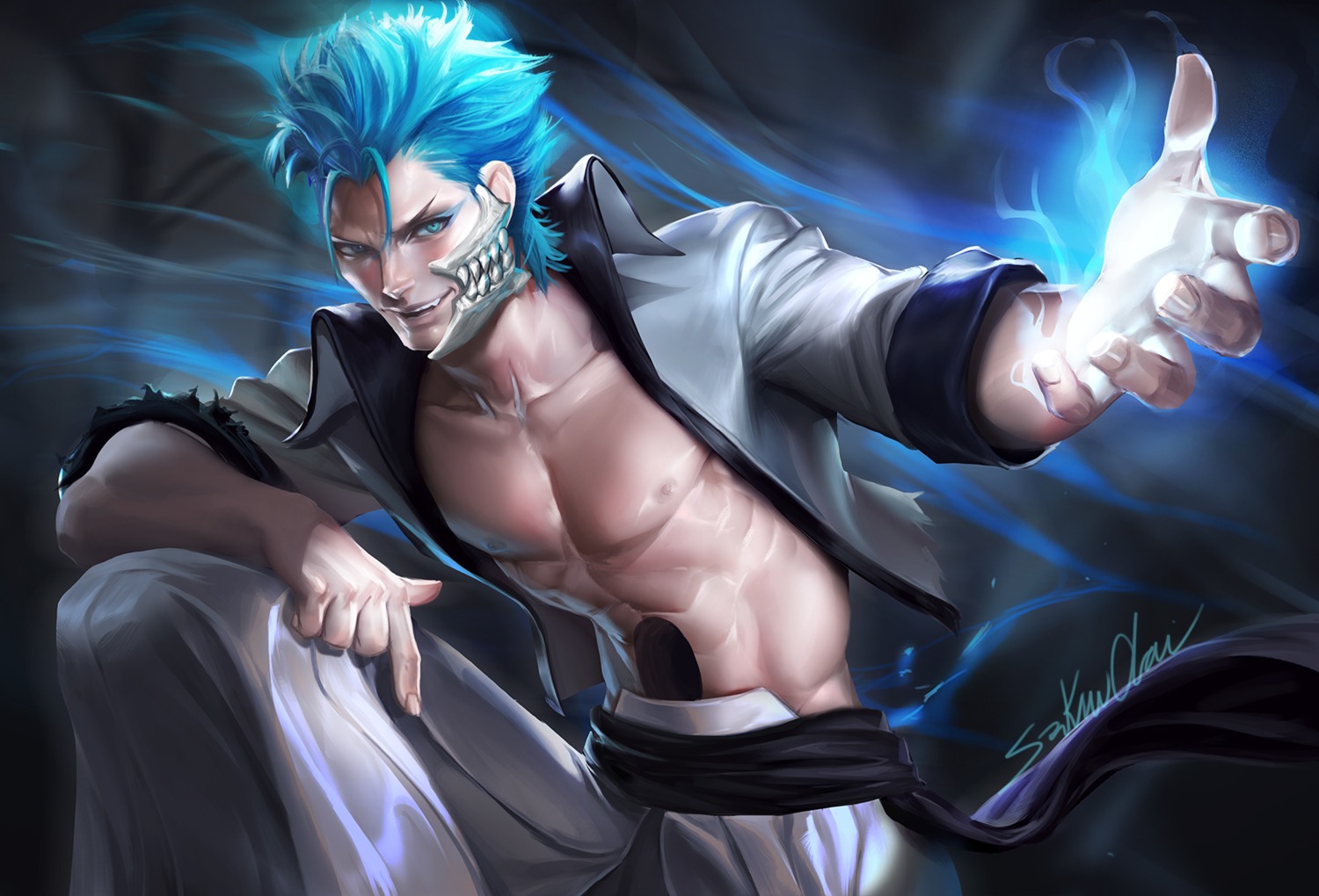 bleach grimmjow_jeagerjaques male sakimichan
