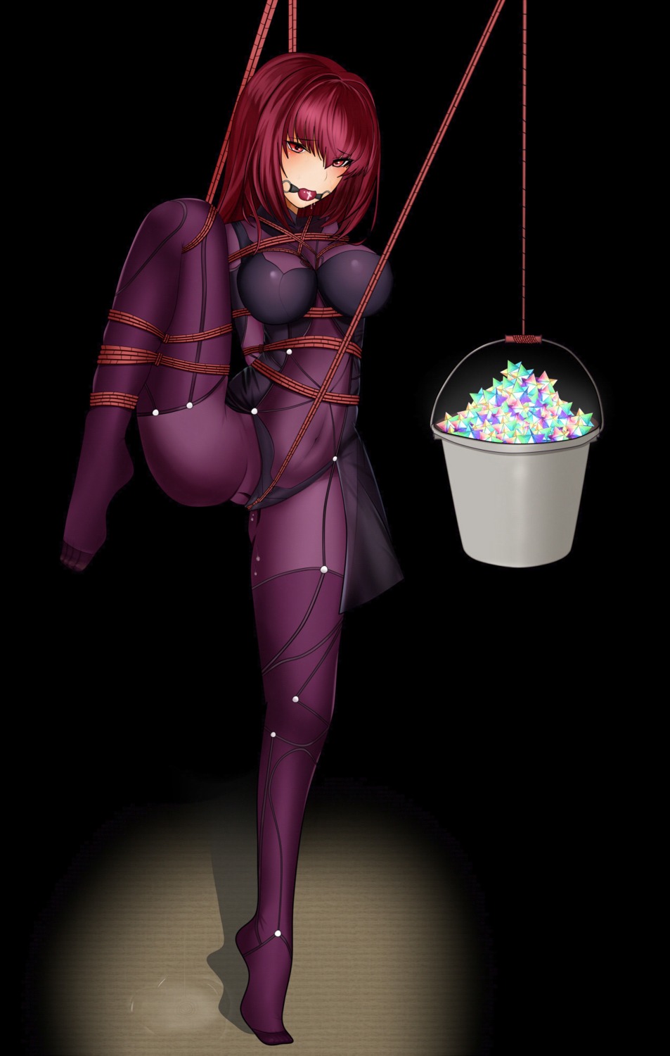bodysuit bondage fate/grand_order feet scathach_(fate/grand_order) tagme
