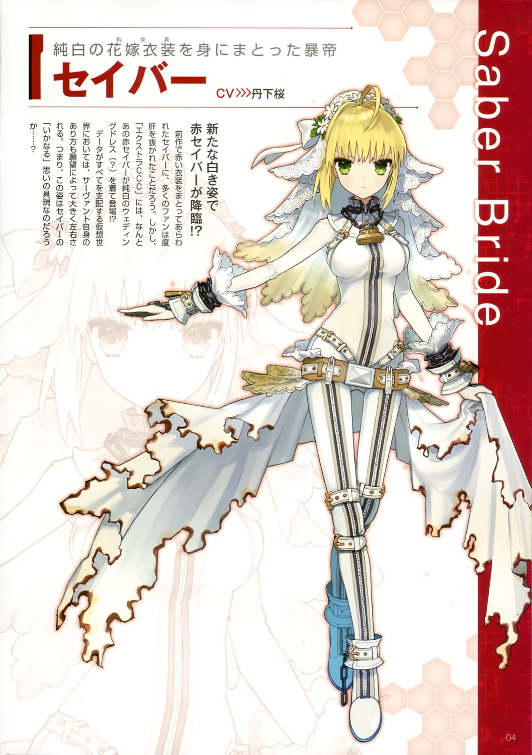 fate/extra fate/extra_ccc fate/stay_night saber_bride saber_extra type-moon wada_rco