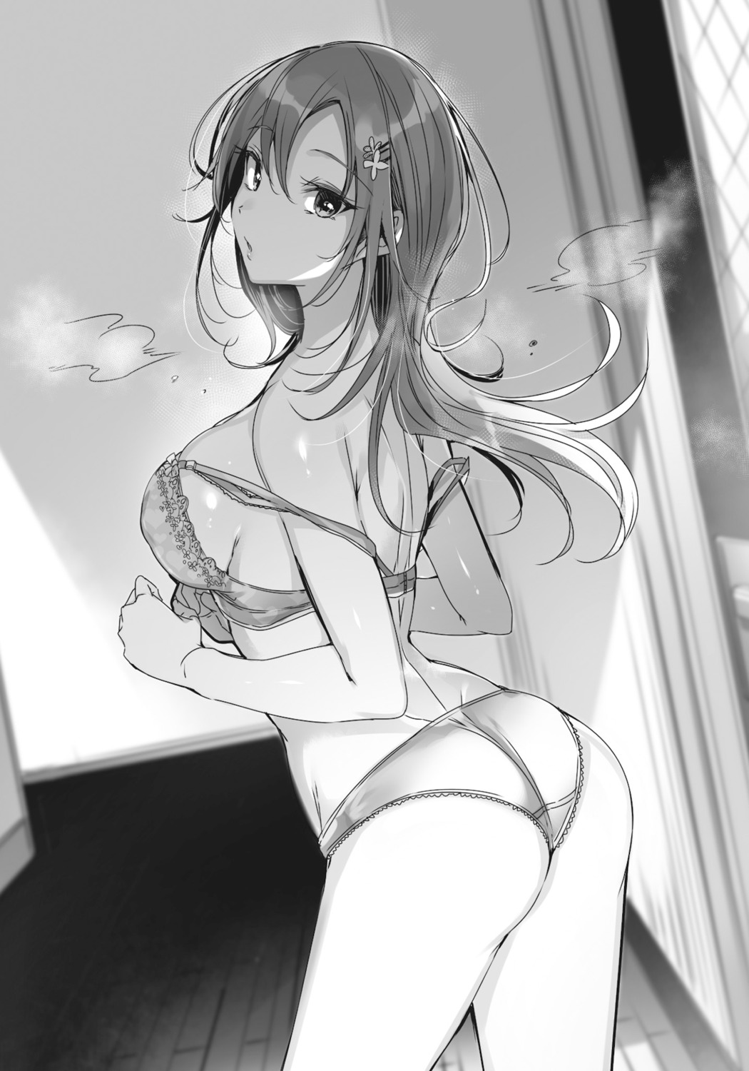 ass bra kakao monochrome pantsu