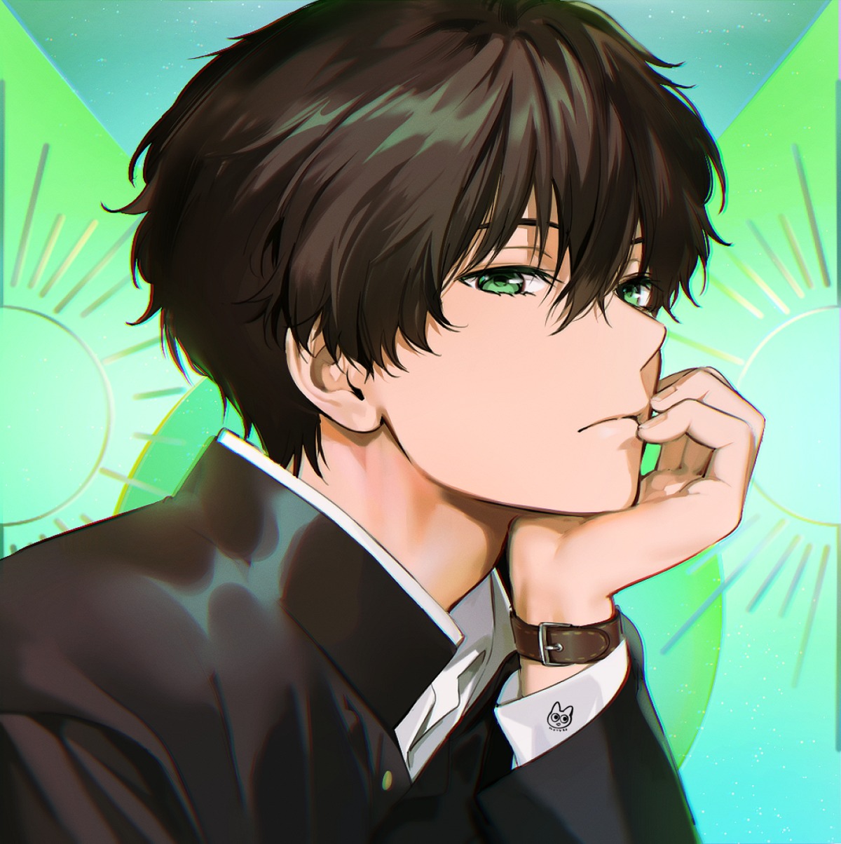 hyouka male mery_(yangmalgage) oreki_houtarou seifuku