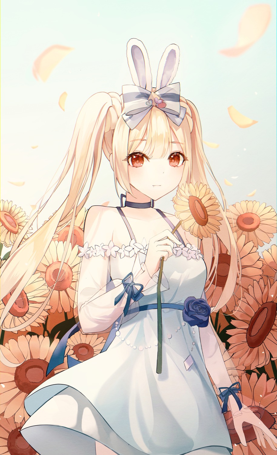 animal_ears bunny_ears dress fu_u03 summer_dress