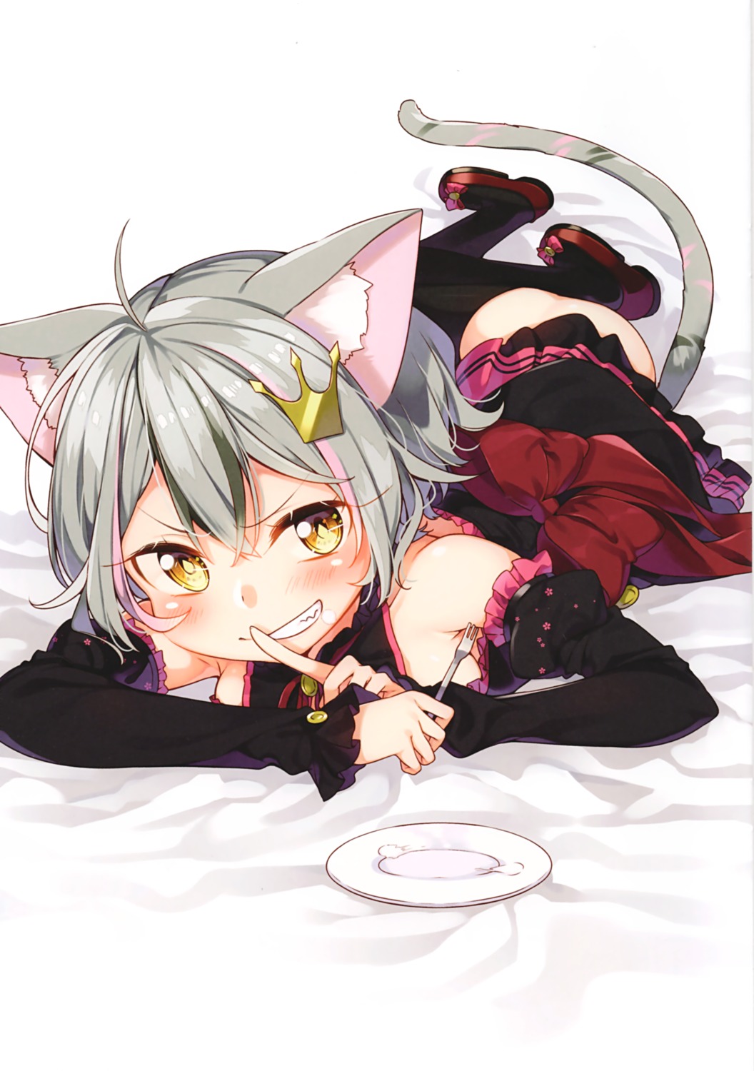 animal_ears nekomimi sakuragi_ren sakuranoiro tail thighhighs