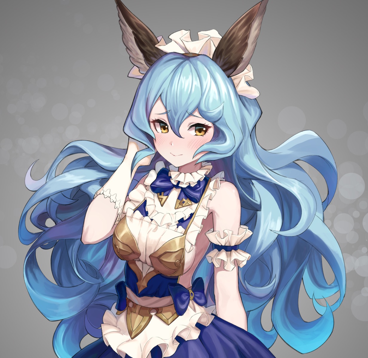 animal_ears armor ferry_(granblue_fantasy) granblue_fantasy no_bra ohihil