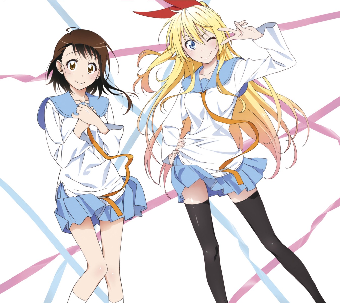 disc_cover kirisaki_chitoge nisekoi onodera_kosaki sugiyama_nobuhiro