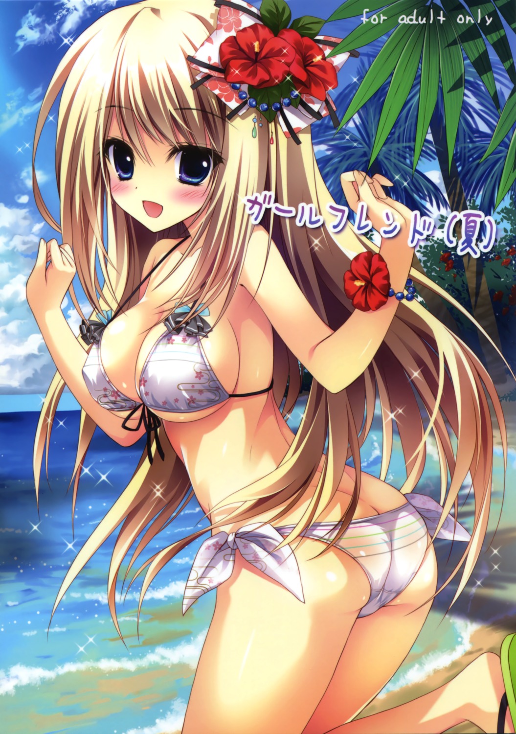 ass bikini chloe_lemaire cleavage erect_nipples girlfriend_(kari) see_through shiramori_yuse swimsuits underboob