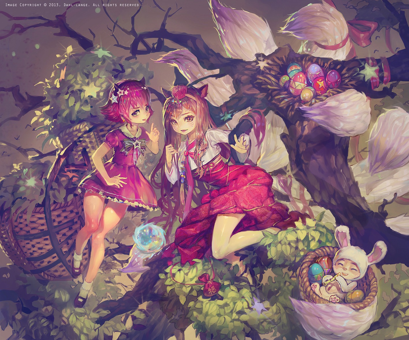 ahri animal_ears annie_hastur league_of_legends proopra tail teemo