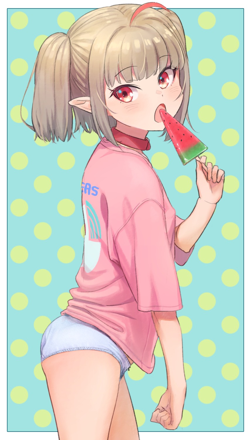 ass loli makaino_ririmu nijisanji nijisanji_gamers pantsu pointy_ears sabamen