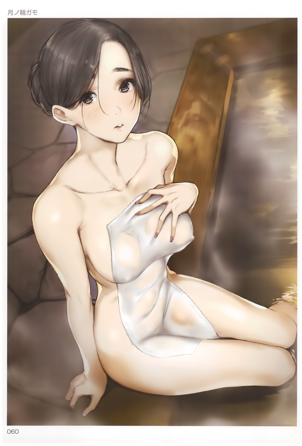 breast_hold erect_nipples naked onsen see_through toranoana towel tsukino_wagamo