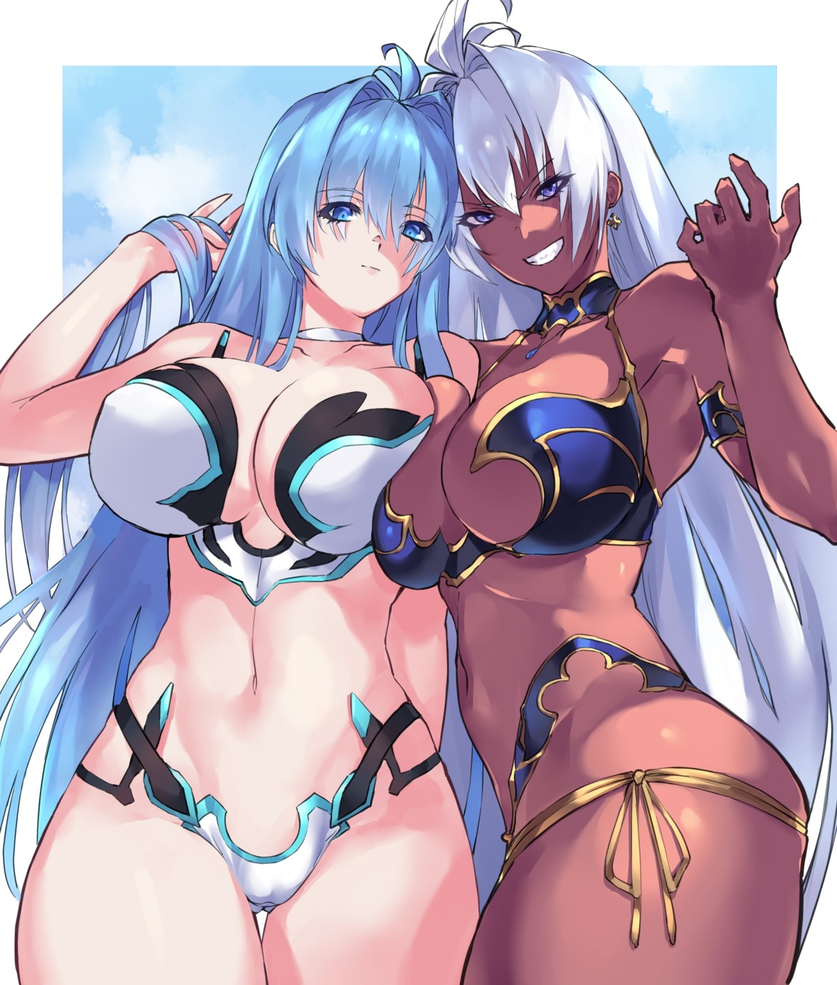 bikini_armor cameltoe cleavage kos-mos negresco t-elos xenoblade xenoblade_chronicles_2 xenosaga