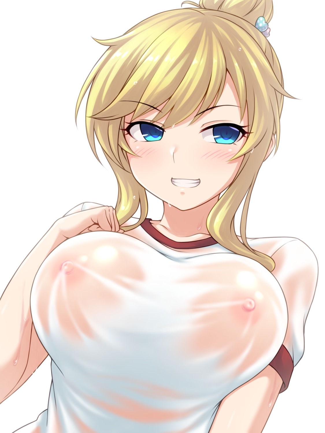gym_uniform nipples no_bra ootsuki_yui see_through tagme the_idolm@ster the_idolm@ster_cinderella_girls wet wet_clothes