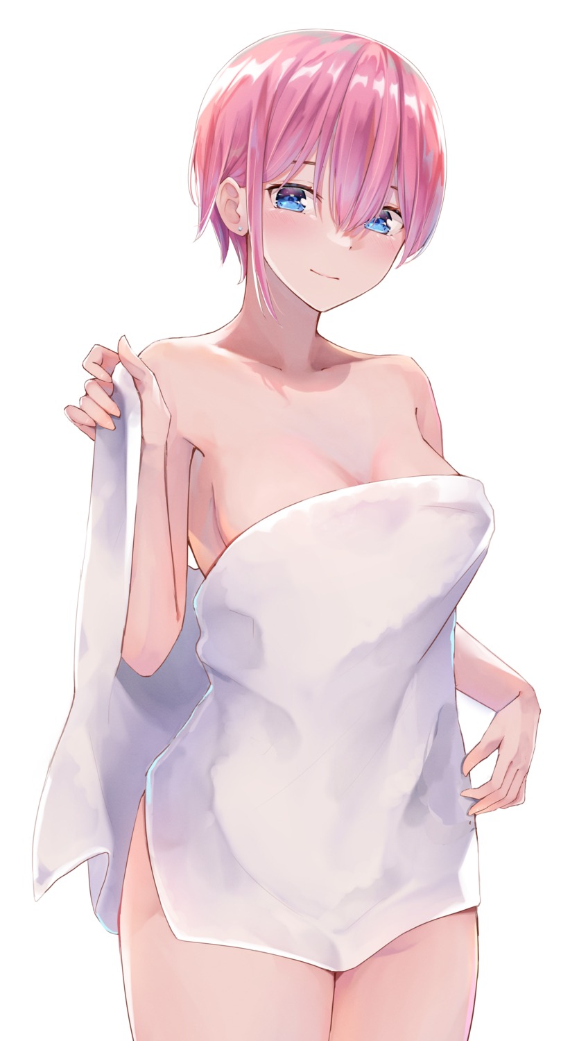 5-toubun_no_hanayome nakano_ichika naked towel yuunamida_uyu